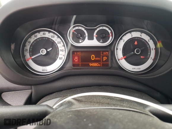 2015 FIAT 500L Lounge with VIN ZFBCFACH1FZ030599, listed as a Copart auction lot 75400814 with 94,580 mi miles and Clean Title. Bid and sale history available at carsss.com. Image 9.
