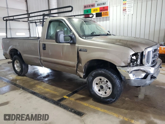 2004 Ford F-250 XL with VIN 1FTNF21L74EA64859, listed as a Copart auction lot 60397875 with 268,149 mi miles and Salvage title. Bid and sale history available at DreamBid. Image 4.