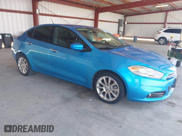 2016 Dodge Dart SXT Sport with VIN 1C3CDFFA0GD820431, listed as a IAAI auction lot 42205718 with 197,299 mi miles. Bid and sale history available at carsss.com. Image 1.