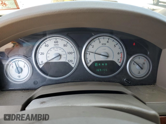 2008 Chrysler Town & Country LX with VIN 2A8HR44H68R617462, listed as a Copart auction lot 68522444 with 169,155 mi miles and Salvage Title. Bid and sale history available at DreamBid. Image 9.
