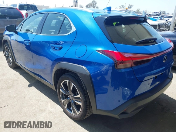 2022 Lexus UX with VIN JTHX3JBH0N2049742, listed as a IAAI auction lot 41917341 with 18,728 mi miles. Bid and sale history available at carsss.com. Image 3.