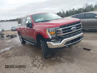 2021 Ford F-150 XL with VIN 1FTFW1E86MKD88763, listed as a IAAI auction lot 41742760 with 54,504 mi miles. Bid and sale history available at carsss.com. Image 1.