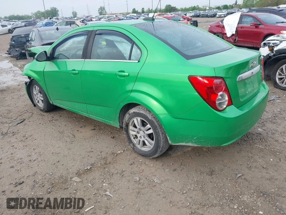 2015 Chevrolet Sonic LT with VIN 1G1JC5SB8F4168860, listed as a IAAI auction lot 42163278 with 102,855 mi miles and . Bid and sale history available at DreamBid. Image 3.