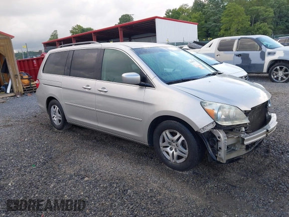 2006 Honda Odyssey EX z VIN 5FNRL38406B403736, wystawiony jako IAAI lot #42288117 z przebiegiem 159 686 mil mil oraz . Historia ofert i sprzedaży dostępna na DreamBid. Obrazek 1.