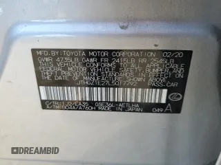 2020 Lexus IS 350 F Sport with VIN JTHGZ1E27L5017792, listed as a Copart auction lot 60219315 with 45,023 mi miles and Salvage title. Bid and sale history available at DreamBid. Image 13.