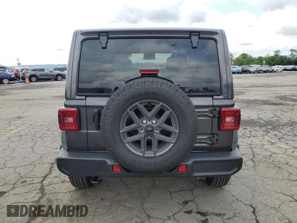 2025 Jeep Wrangler Sport S with VIN 1C4PJXDN0SW521570, listed as a Copart auction lot 60039565 with 3,083 mi miles and Salvage title. Bid and sale history available at DreamBid. Image 6.