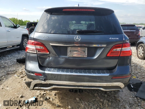 2015 Mercedes-Benz M 350 with VIN 4JGDA5HB0FA539881, listed as a Copart auction lot 58784215 with 115,933 mi miles and Clean title. Bid and sale history available at DreamBid. Image 6.