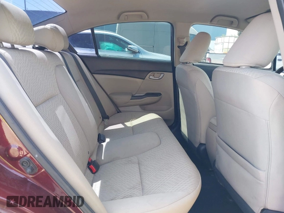 2014 Honda Civic LX with VIN 19XFB2F53EE241116, listed as a IAAI auction lot 42058308 with 204,734 mi miles and . Bid and sale history available at DreamBid. Image 8.