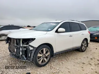 2015 Nissan Pathfinder S with VIN 5N1AR2MN5FC619790, listed as a Copart auction lot 57591265 with 81,242 mi miles and Salvage title. Bid and sale history available at DreamBid. Image 1.