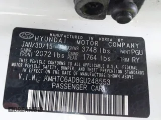 2016 Hyundai Veloster with VIN KMHTC6AD8GU248553, listed as a IAAI auction lot 42174244 with Not provided miles and . Bid and sale history available at DreamBid. Image 9.