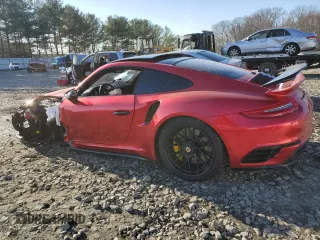 2018 Porsche 911 Turbo with VIN WP0AD2A9XJS156456, listed as a Copart auction lot 80754363 with 12,707 mi miles and Salvage Title. Bid and sale history available at carsss.com. Image 2.