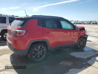 2020 Jeep Compass Limited with VIN 3C4NJDCB7LT130484, listed as a Copart auction lot 49344775 with 75,511 mi miles and Salvage Title. Bid and sale history available at carsss.com. Image 3.