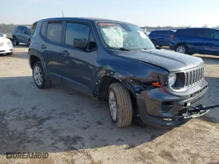 2023 Jeep Renegade Latitude with VIN ZACNJDB12PPP60061, listed as a IAAI auction lot 41578463 with 21,376 mi miles. Bid and sale history available at carsss.com. Image 1.
