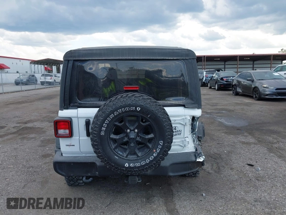 2022 Jeep Wrangler Sport S z VIN 1C4GJXAN9NW124190, wystawiony jako IAAI lot #42027247 z przebiegiem 8 376 mil mil oraz . Historia ofert i sprzedaży dostępna na DreamBid. Obrazek 16.