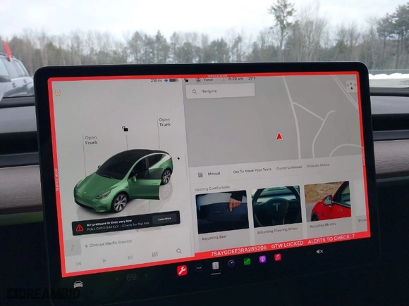 2024 Tesla Model Y Long Range with VIN 7SAYGDEE3RA285205, listed as a IAAI auction lot 41707572 with 22,506 mi miles. Bid and sale history available at carsss.com. Image 18.