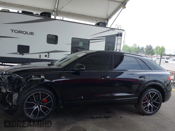 2021 Audi Q8 Premium Plus with VIN WA1EVAF1XMD033688, listed as a IAAI auction lot 42153256 with 41,701 mi miles and . Bid and sale history available at DreamBid. Image 15.