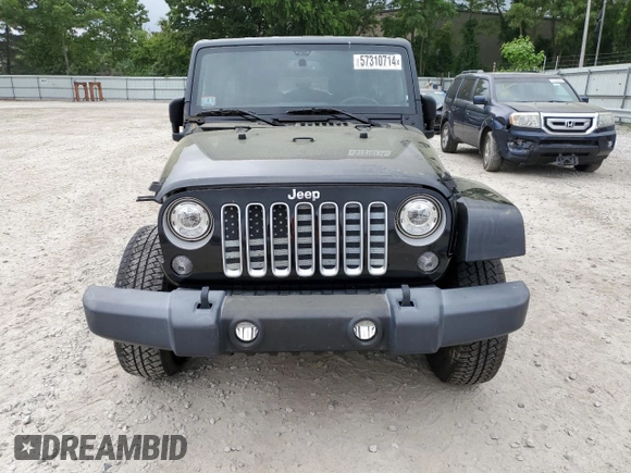 2018 Jeep Wrangler JK Unlimited Sahara with VIN 1C4HJWEG3JL921167, listed as a Copart auction lot 57310714 with 59,110 mi miles and Salvage Title. Bid and sale history available at carsss.com. Image 5.