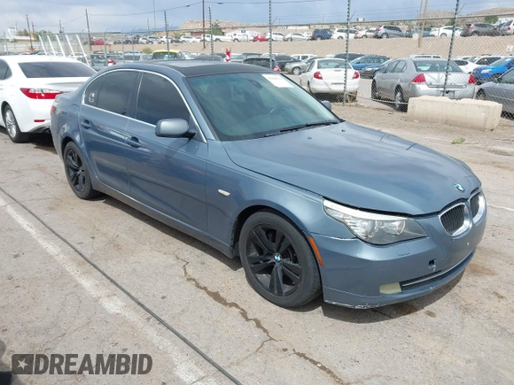 2009 BMW 5 Series 528i with VIN WBANU53539C117465, listed as a IAAI auction lot 42200311 with 158,155 mi miles and . Bid and sale history available at carsss.com. Image 1.