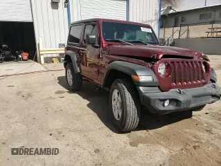 2021 Jeep Wrangler Sport S with VIN 1C4HJXAG8MW817482, listed as a Copart auction lot 47431485 with 29,775 mi miles and Salvage Title. Bid and sale history available at DreamBid. Image 12.
