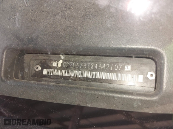 2008 Pontiac G6 1SV Value Leader z VIN 1G2ZF57B584242107, wystawiony jako IAAI lot #42012608 z przebiegiem Nie podano mil oraz . Historia ofert i sprzedaży dostępna na DreamBid. Obrazek 9.