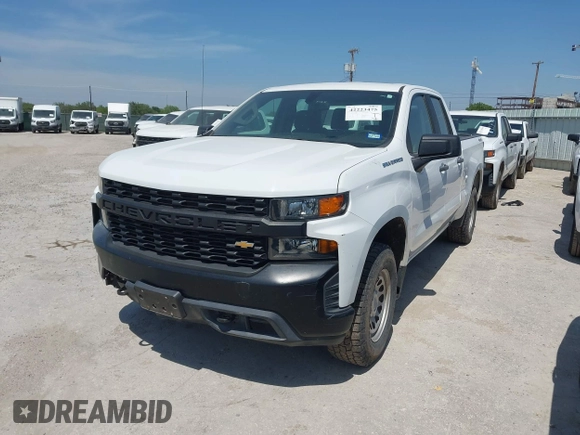 2021 Chevrolet Silverado 1500 Work Truck with VIN 1GCRYAEF9MZ212450, listed as a IAAI auction lot 42223475 with Not Provided miles and . Bid and sale history available at DreamBid. Image 2.