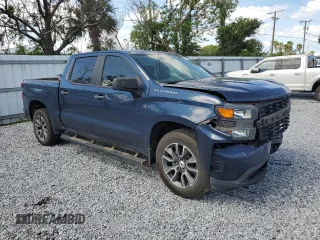 2021 Chevrolet Silverado 1500 Custom with VIN 1GCPWBEK6MZ206489, listed as a Copart auction lot 51800235 with 75,254 mi miles and Salvage Title. Bid and sale history available at DreamBid. Image 4.