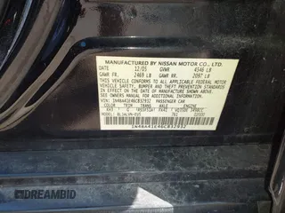 2006 Nissan Maxima 3.5 SE with VIN 1N4BA41E46C832932, listed as a IAAI auction lot 41794669 with 203,897 mi miles. Bid and sale history available at carsss.com. Image 9.