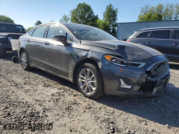 2020 Ford Fusion Titanium with VIN 3FA6P0SU4LR172158, listed as a Copart auction lot 55607325 with 53,766 mi miles and Salvage title. Bid and sale history available at DreamBid. Image 4.