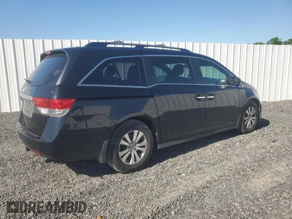 2015 Honda Odyssey EX-L z VIN 5FNRL5H66FB073873, wystawiony jako Copart lot #55090705 z przebiegiem 194 981 mil mil oraz Czysty tytuł • Clean title. Historia ofert i sprzedaży dostępna na DreamBid. Obrazek 3.