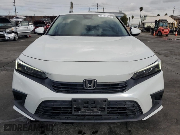 2022 Honda Civic Sedan LX with VIN 2HGFE2F2XNH522977, listed as a Copart auction lot 42727175 with 51,485 mi miles and Salvage Title. Bid and sale history available at carsss.com. Image 5.