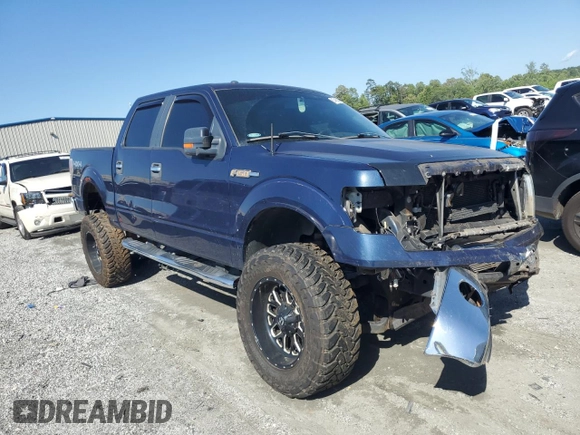 2013 Ford F-150 XL with VIN 1FTFW1EF1DKE74187, listed as a Copart auction lot 57485305 with 158,658 mi miles and Salvage title. Bid and sale history available at DreamBid. Image 4.