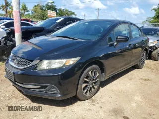 2014 Honda Civic Sedan EX with VIN 19XFB2F80EE054698, listed as a Copart auction lot 89171955 with 0 mi miles and Salvage Title. Bid and sale history available at carsss.com. Image 1.