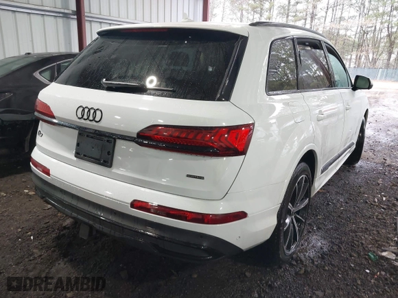 2023 Audi Q7 Premium Plus with VIN WA1LXBF76PD002387, listed as a IAAI auction lot 41307681 with 27,674 mi miles. Bid and sale history available at carsss.com. Image 4.