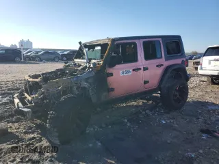 2021 Jeep Wrangler Unlimited Rubicon with VIN 1C4HJXFN5MW513999, listed as a Copart auction lot 46150685 with Not Provided miles and Salvage Title. Bid and sale history available at DreamBid. Image 1.