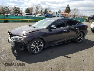 2016 Nissan Maxima SL with VIN 1N4AA6AP7GC413550, listed as a Copart auction lot 49493285 with 185,037 mi miles and Salvage title. Bid and sale history available at DreamBid. Image 1.