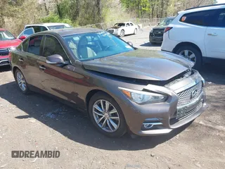 2014 Infiniti Q50 Premium z VIN JN1BV7ARXEM684719, wystawiony jako IAAI lot #42122949 z przebiegiem 126 656 mil mil oraz . Historia ofert i sprzedaży dostępna na DreamBid. Obrazek 1.