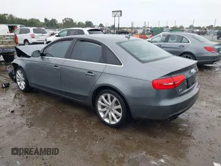 2013 Audi A4 Premium Plus with VIN WAUFFAFL7DN050223, listed as a IAAI auction lot 40444635 with 107,807 mi miles. Bid and sale history available at carsss.com. Image 3.