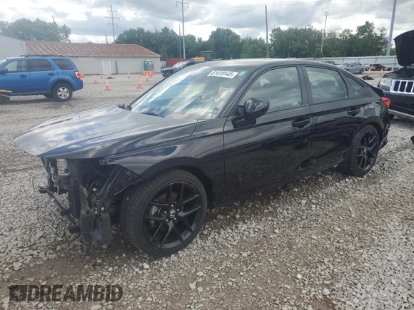 2023 Honda Civic Sport with VIN 2HGFE2F56PH570926, listed as a Copart auction lot 61419145 with 35,014 mi miles and Salvage title. Bid and sale history available at DreamBid. Image 1.