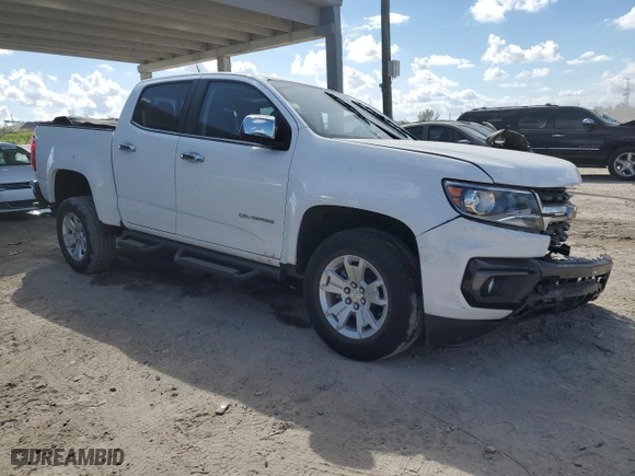 2021 Chevrolet Colorado 2WD LT with VIN 1GCGSCEN8M1293970, listed as a Copart auction lot 44965365 with 68,099 mi miles and Salvage Title. Bid and sale history available at carsss.com. Image 4.