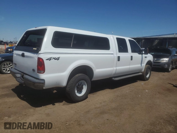 2004 Ford F-250 XL with VIN 1FTNW21L94EC37720, listed as a Copart auction lot 55412095 with 145,255 mi miles and Salvage title. Bid and sale history available at DreamBid. Image 3.