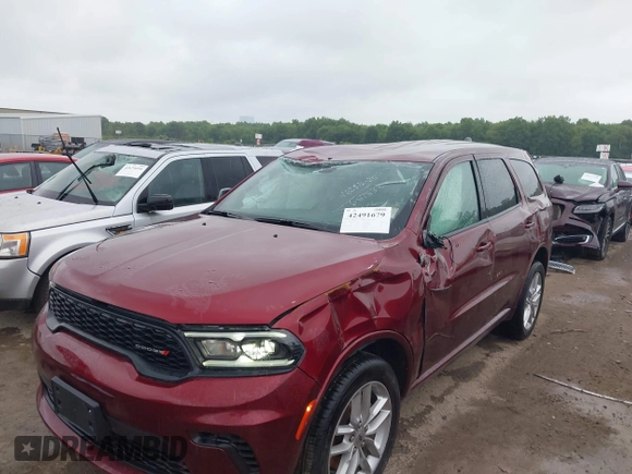 2023 Dodge Durango GT with VIN 1C4RDJDG3PC687833, listed as a IAAI auction lot 42491679 with 47,380 mi miles and . Bid and sale history available at DreamBid. Image 6.