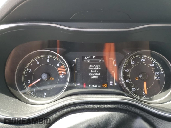 2020 Jeep Cherokee Latitude with VIN 1C4PJMCB8LD579560, listed as a Copart auction lot 54361135 with 116,149 mi miles and Salvage Title. Bid and sale history available at carsss.com. Image 9.