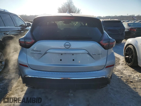 2023 Nissan Murano SL с VIN 5N1AZ2CS5PC126359, выставлен на аукционе Copart как лот 89097955 с пробегом 19 219 миль миль и Списание • Salvage title. История ставок и продаж доступна на DreamBid. Изображение 6.