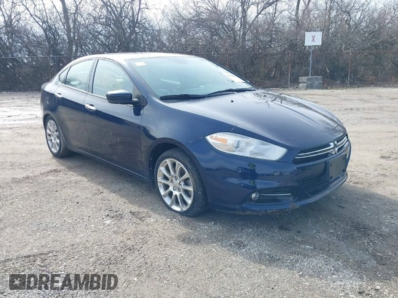 2013 Dodge Dart Limited with VIN 1C3CDFCA1DD226544, listed as a IAAI auction lot 41752501 with 133,475 mi miles. Bid and sale history available at carsss.com. Image 1.