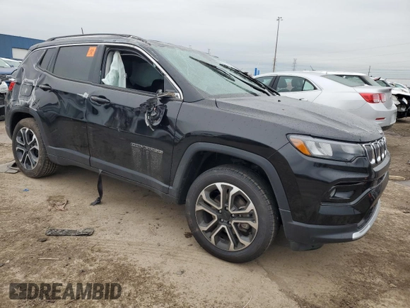 2022 Jeep Compass (RED) Edition with VIN 3C4NJDCB4NT154132, listed as a Copart auction lot 86049004 with 36,479 mi miles and Non repairable. Bid and sale history available at DreamBid. Image 4.