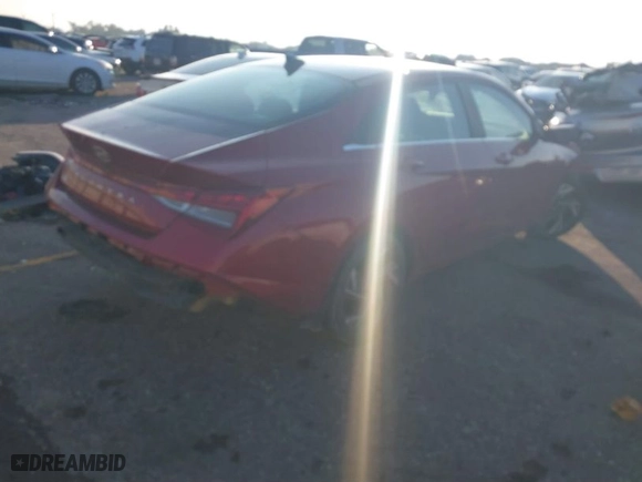 2024 Hyundai Elantra SEL with VIN KMHLS4DG4RU699964, listed as a IAAI auction lot 41058567 with 27,614 mi miles. Bid and sale history available at carsss.com. Image 4.