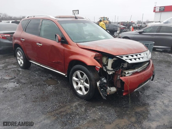 2006 Nissan Murano SL with VIN JN8AZ08W56W532907, listed as a IAAI auction lot 41441102 with 155,320 mi miles. Bid and sale history available at carsss.com. Image 1.
