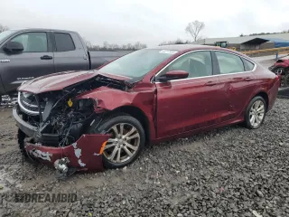 2015 Chrysler 200 Limited with VIN 1C3CCCAB1FN677130, listed as a Copart auction lot 44717955 with 170,880 mi miles and Salvage Title. Bid and sale history available at carsss.com. Image 1.