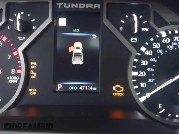 2022 Toyota Tundra Limited with VIN 5TFJA5AB5NX010780, listed as a IAAI auction lot 42446780 with 47,114 mi miles and . Bid and sale history available at DreamBid. Image 16.