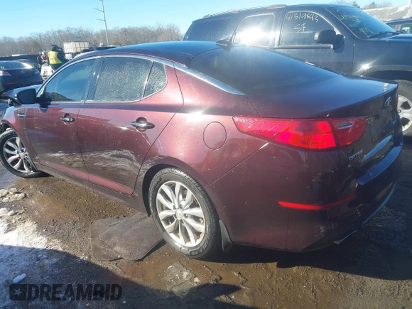 2014 Kia Optima EX with VIN 5XXGN4A73EG312628, listed as a IAAI auction lot 41301343 with Not Provided miles and . Bid and sale history available at carsss.com. Image 3.